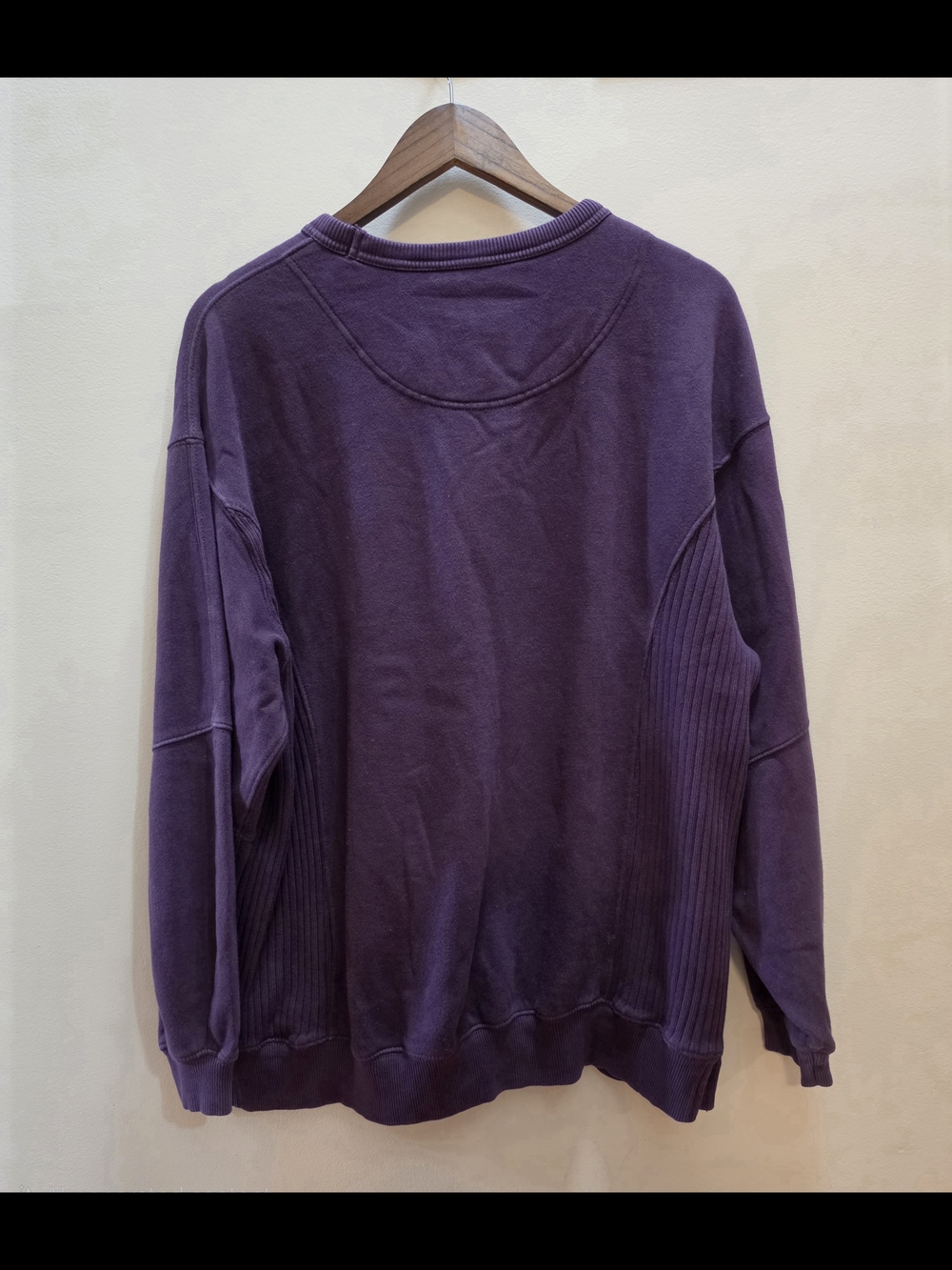Aerie Womens XS Oversized Purple Crewneck Sweatshirt NEW - Picture 2 of 4